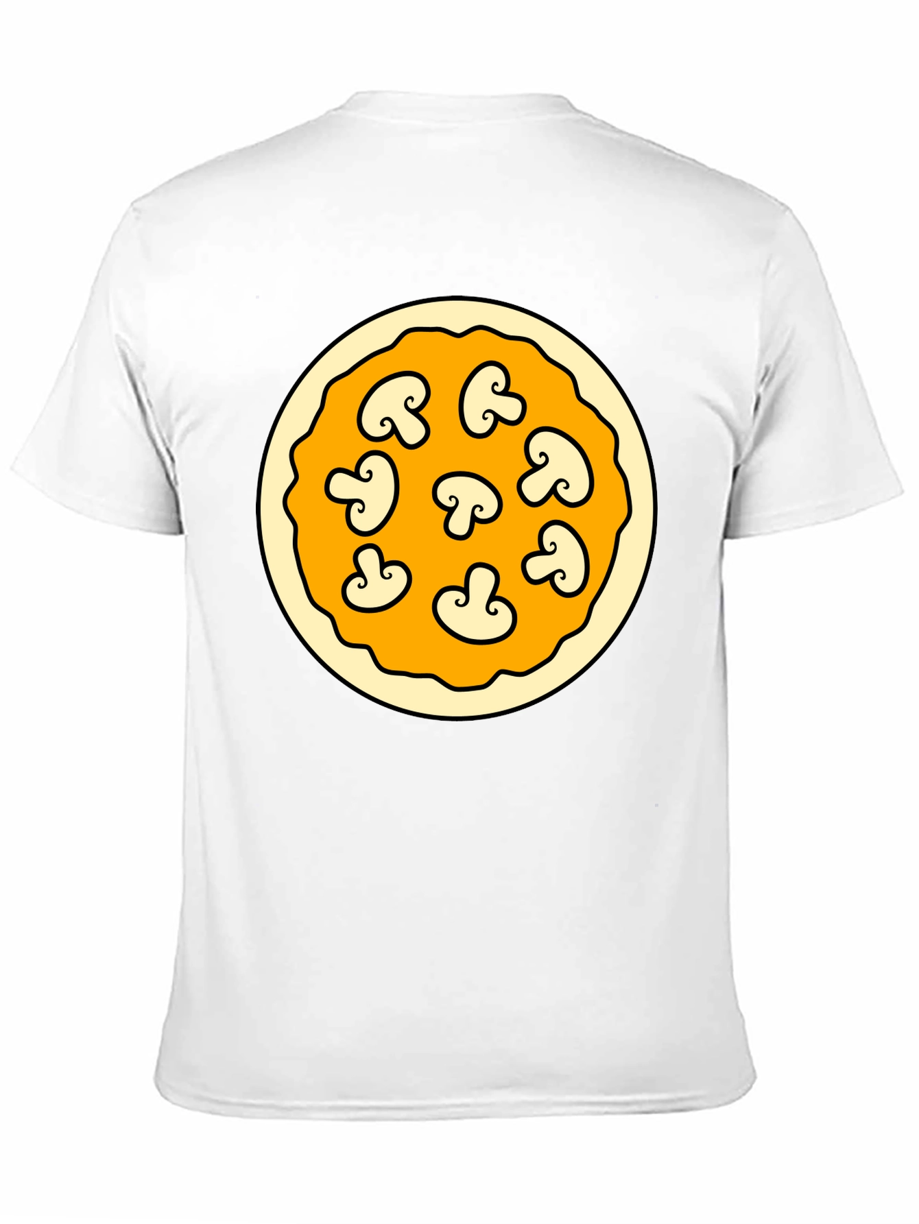 Mushroom Pizza Graphic T-Shirt - Fun Foodie Fashion