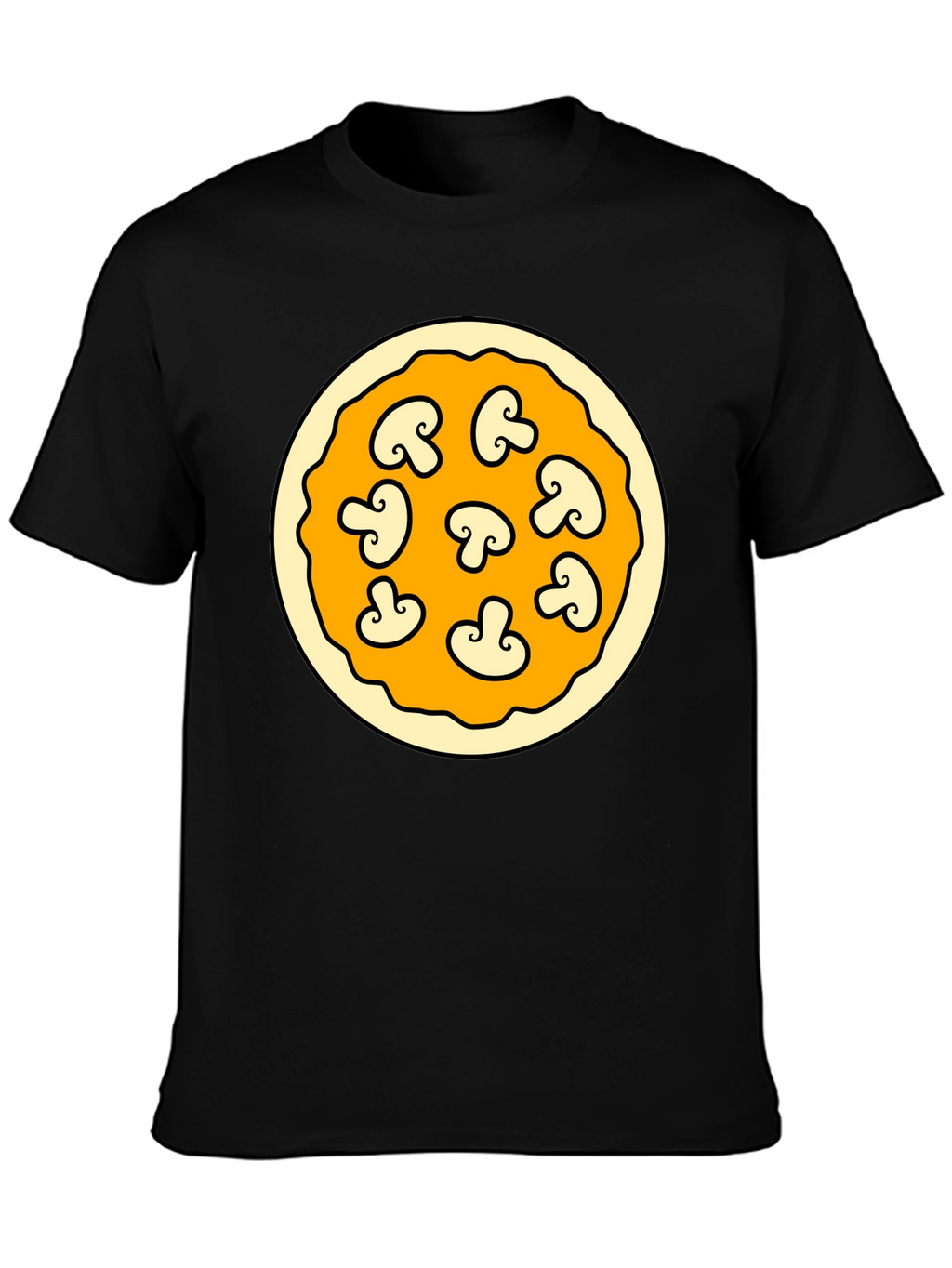 Mushroom Pizza Graphic T-Shirt - Fun Foodie Fashion