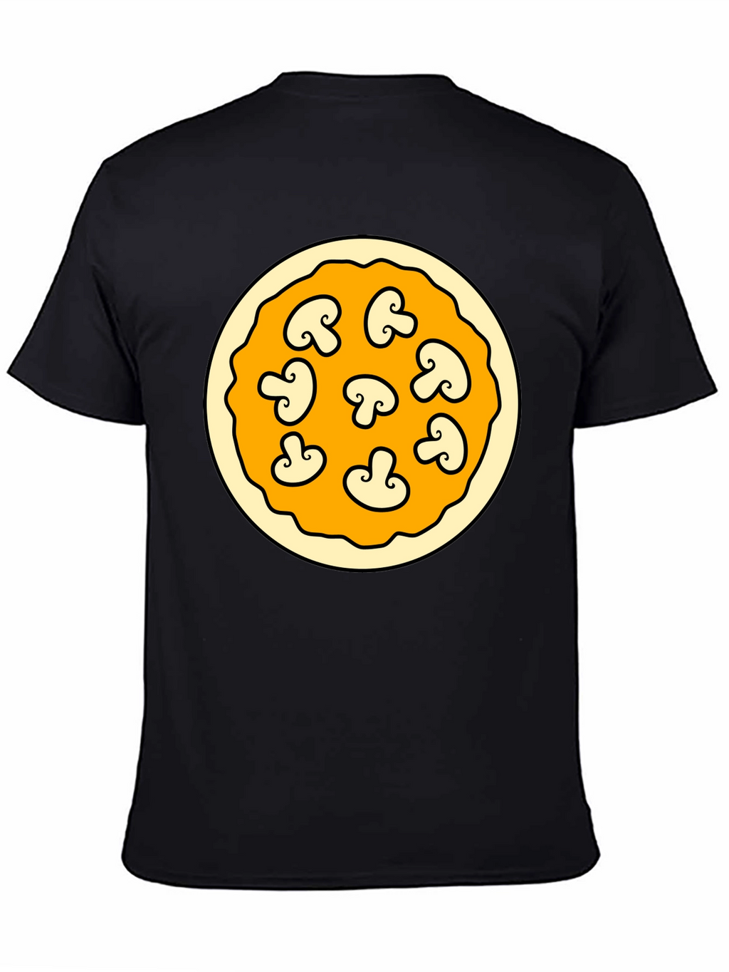 Mushroom Pizza Graphic T-Shirt - Fun Foodie Fashion