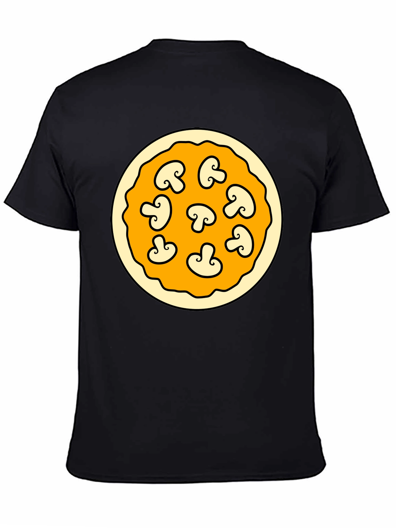 Mushroom Pizza Graphic T-Shirt - Fun Foodie Fashion