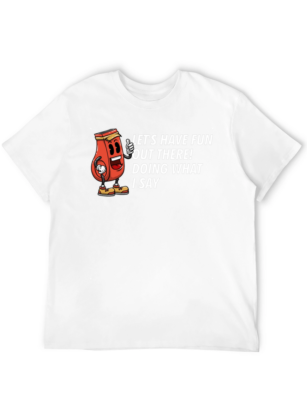 Funny Graphic Tee - Ketchup Boss Black T-Shirt