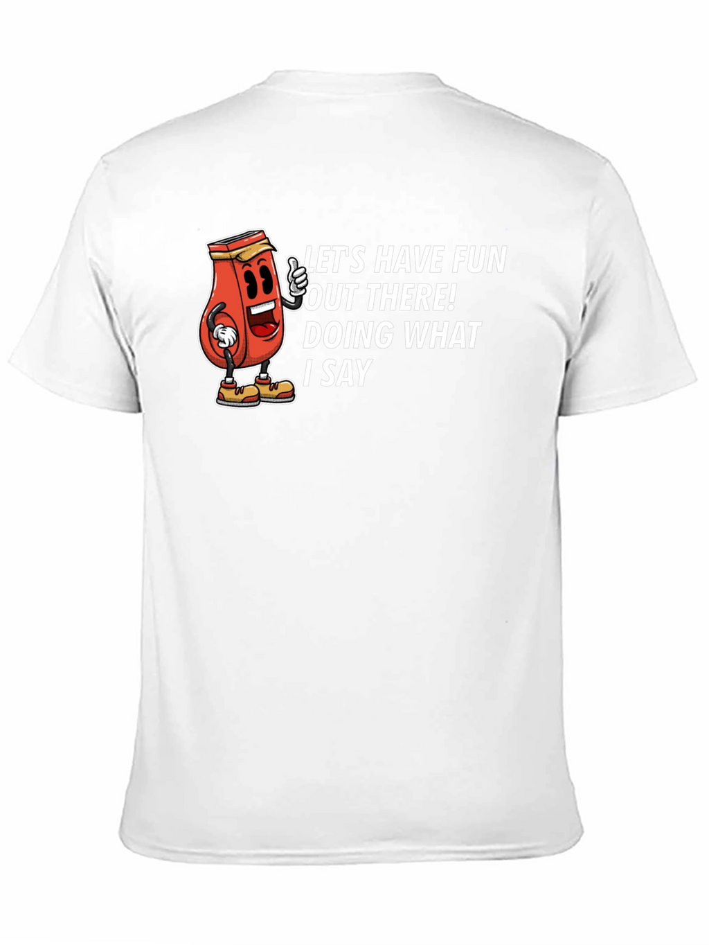 Funny Graphic Tee - Ketchup Boss Black T-Shirt