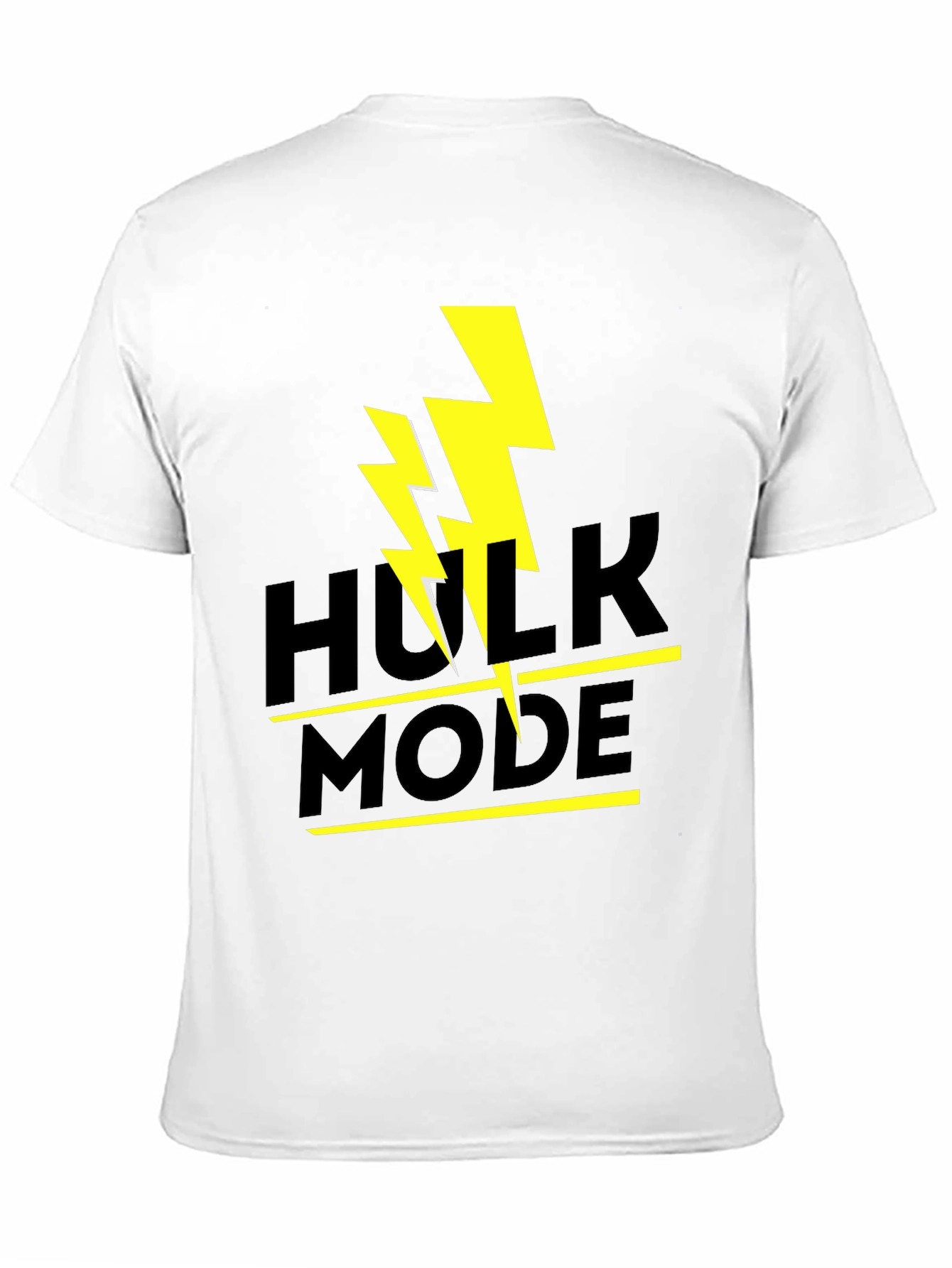 Hulk Mode Black T-Shirt - Lightning Graphic Tee