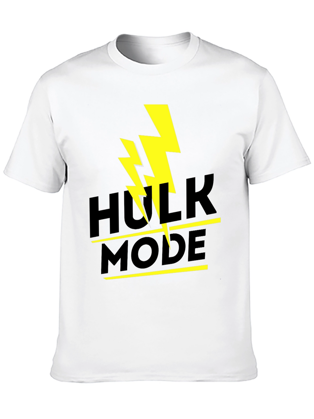 Hulk Mode Black T-Shirt - Lightning Graphic Tee
