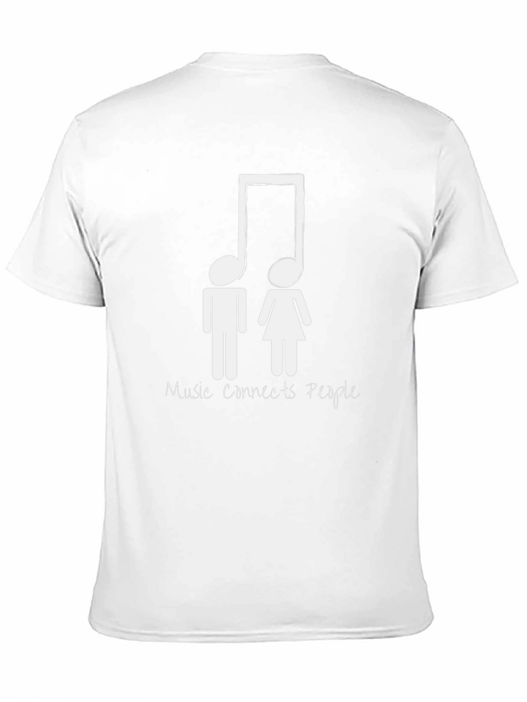 Music Connects People Unisex Black T-Shirt