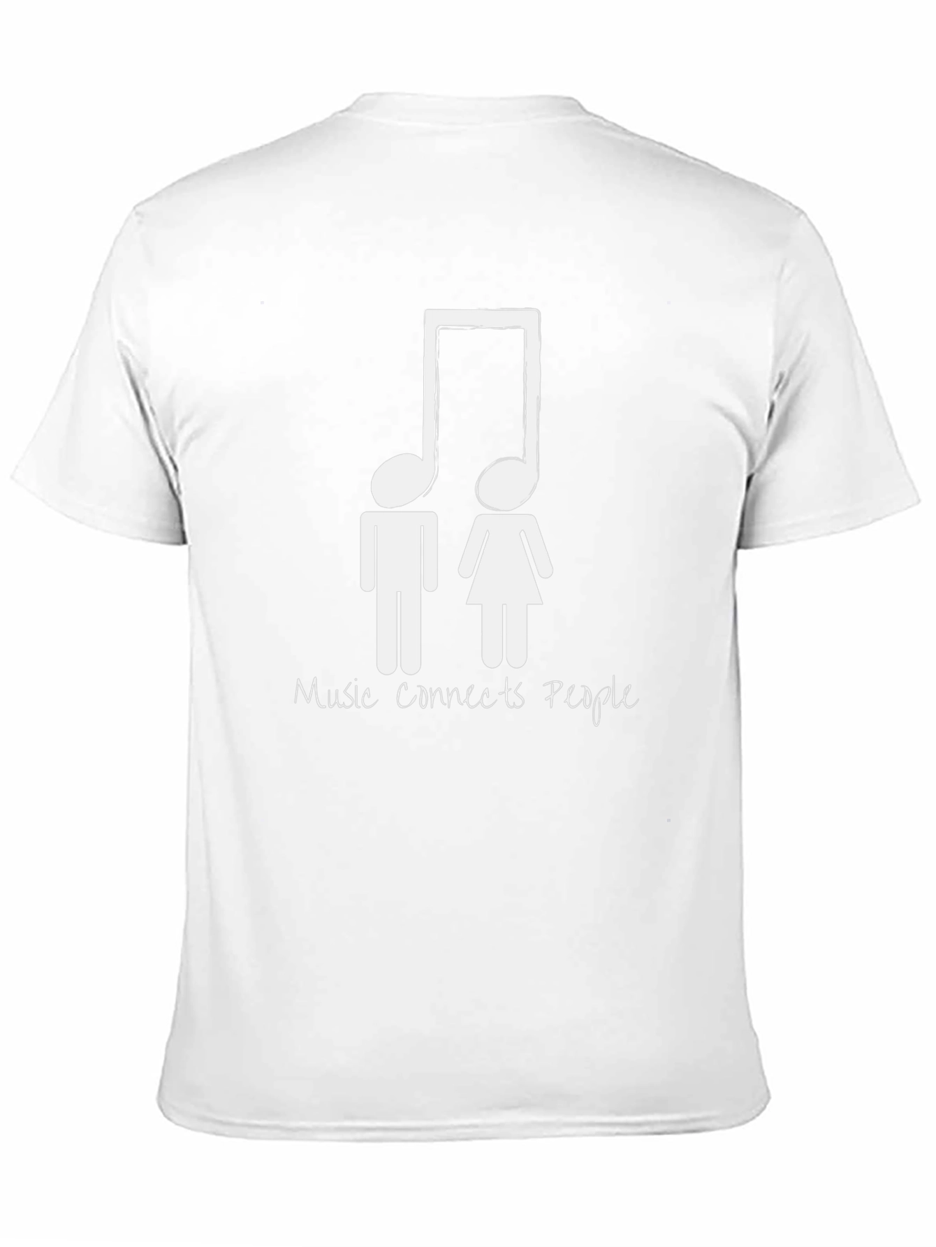 Music Connects People Unisex Black T-Shirt