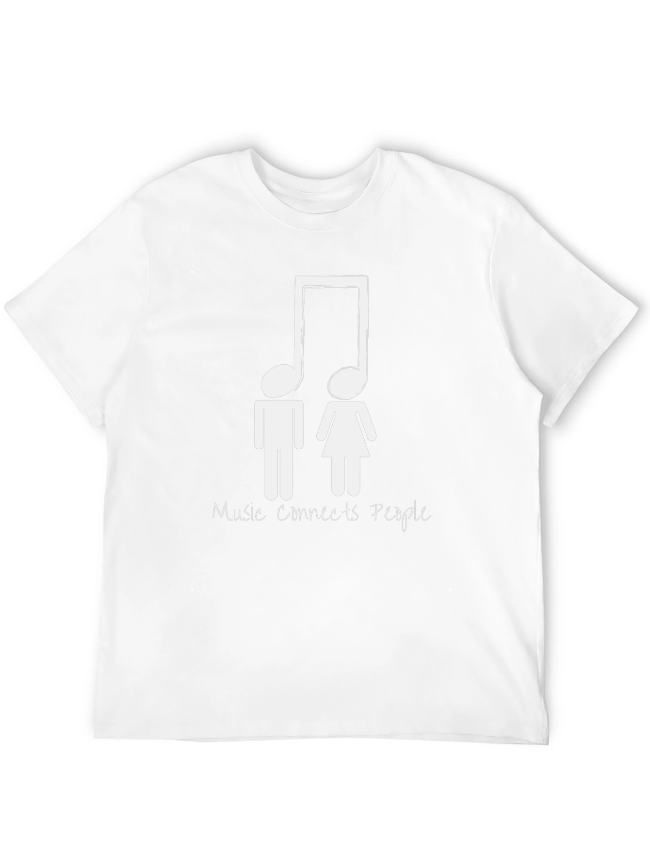 Music Connects People Unisex Black T-Shirt