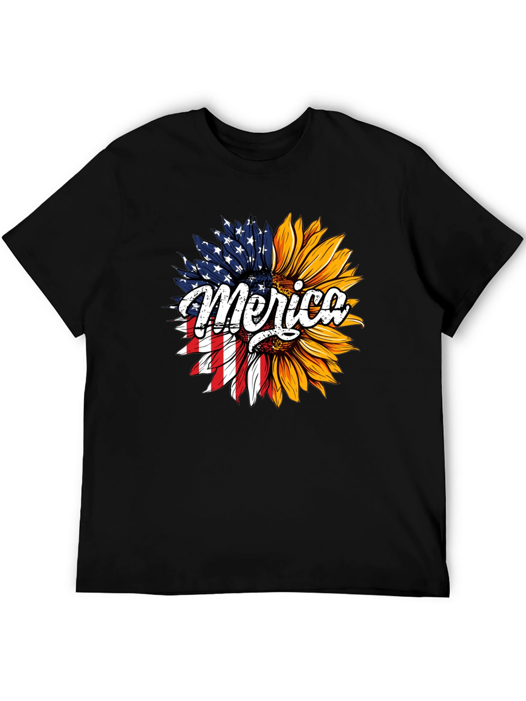 Patriotic Sunflower T-Shirt - Merica Design