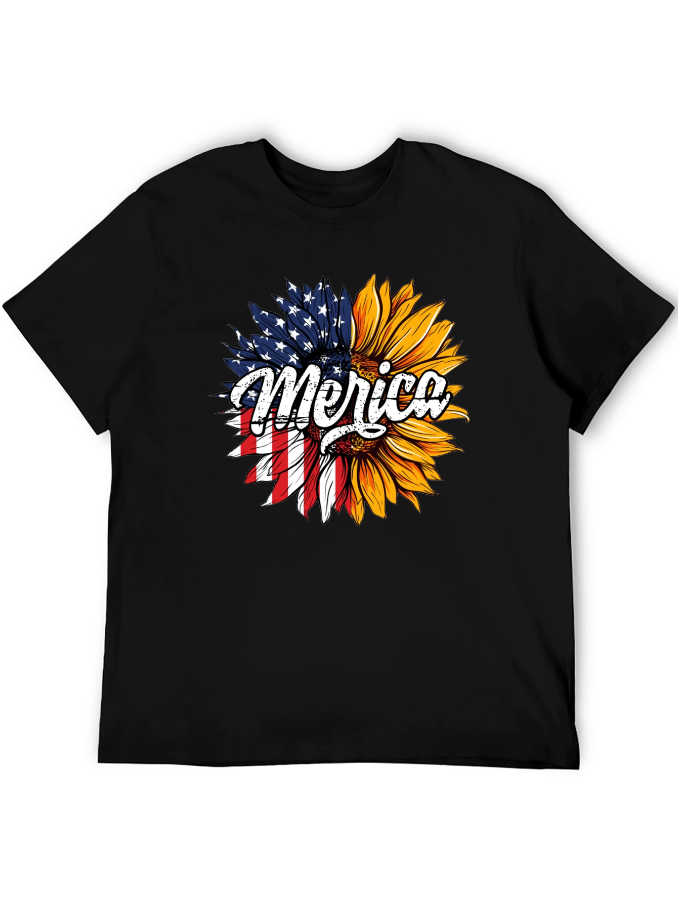 Patriotic Sunflower T-Shirt - Merica Design