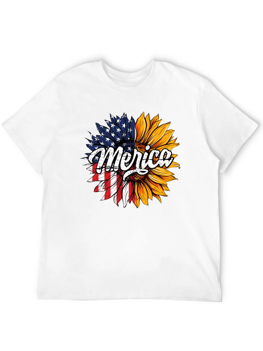 Patriotic Sunflower T-Shirt - Merica Design