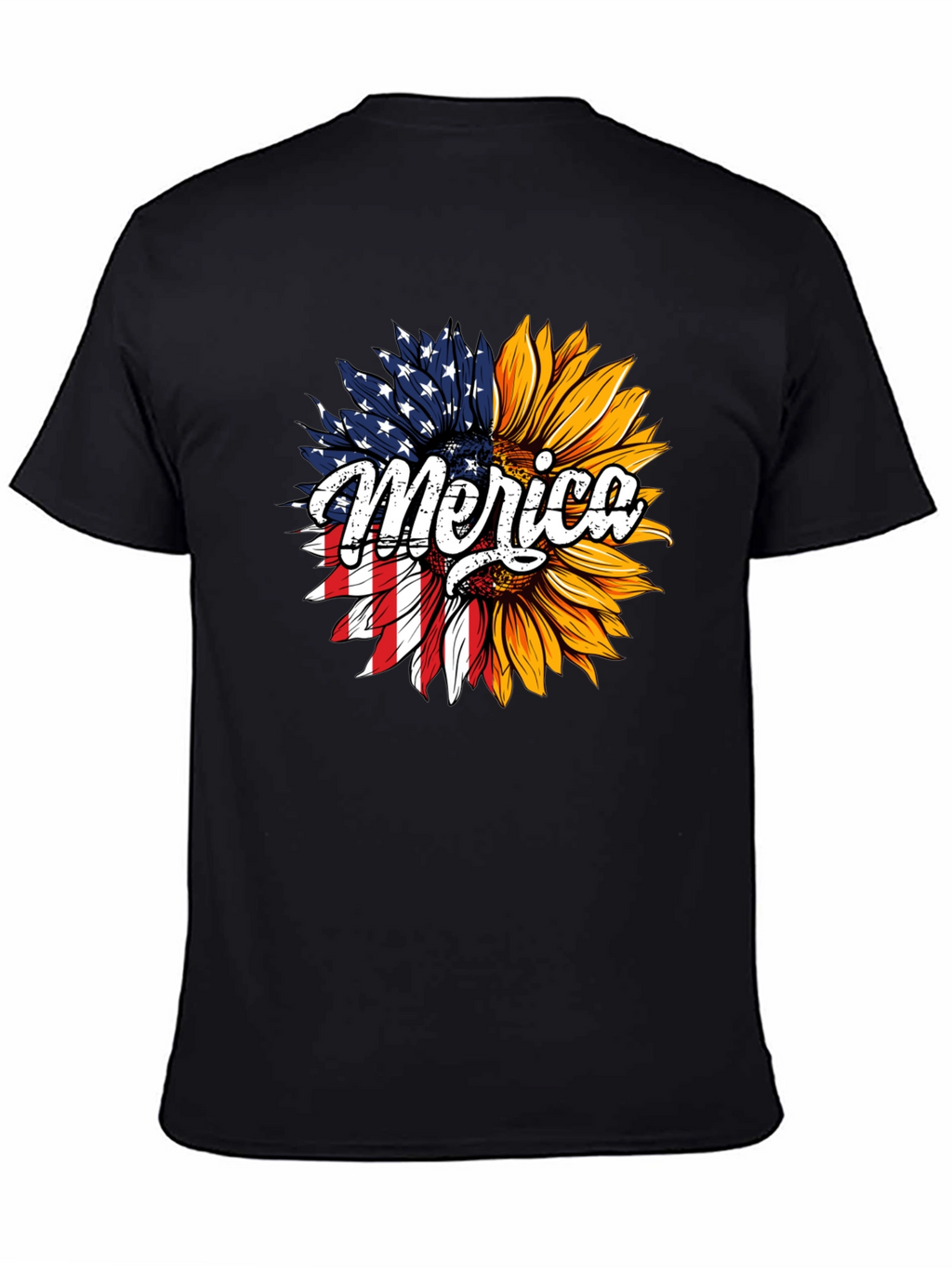 Patriotic Sunflower T-Shirt - Merica Design