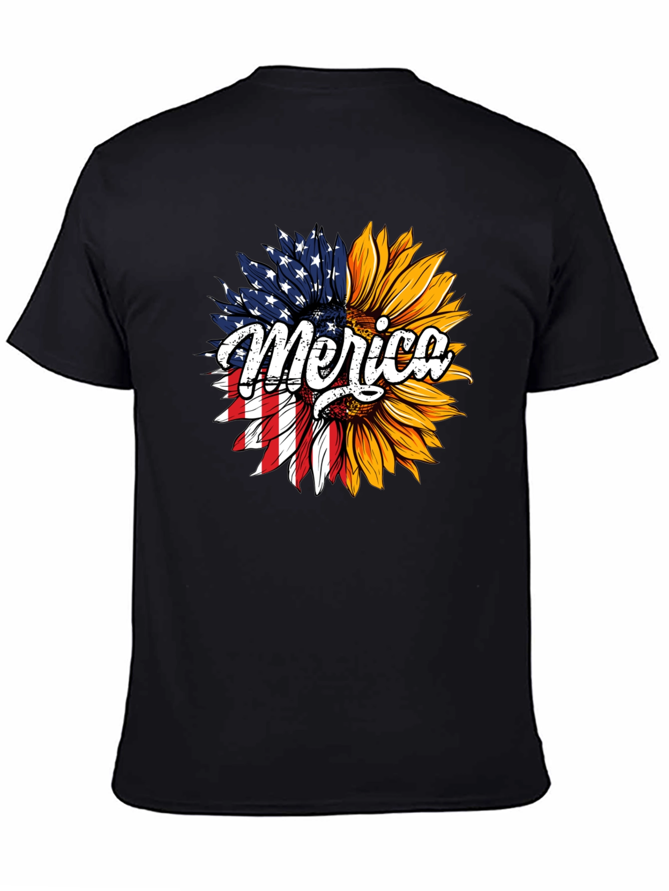 Patriotic Sunflower T-Shirt - Merica Design