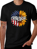 Patriotic Sunflower T-Shirt - Merica Design