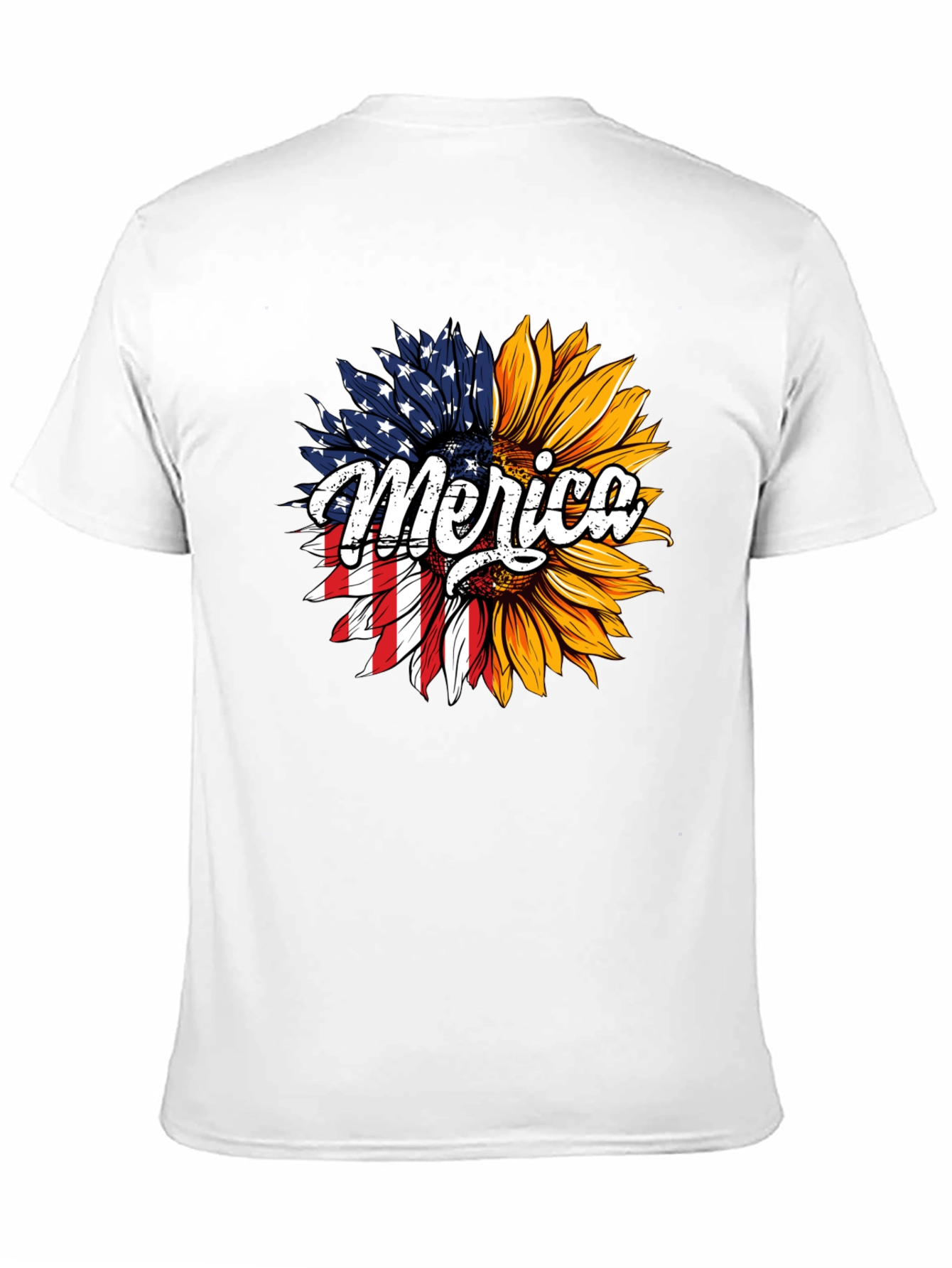 Patriotic Sunflower T-Shirt - Merica Design