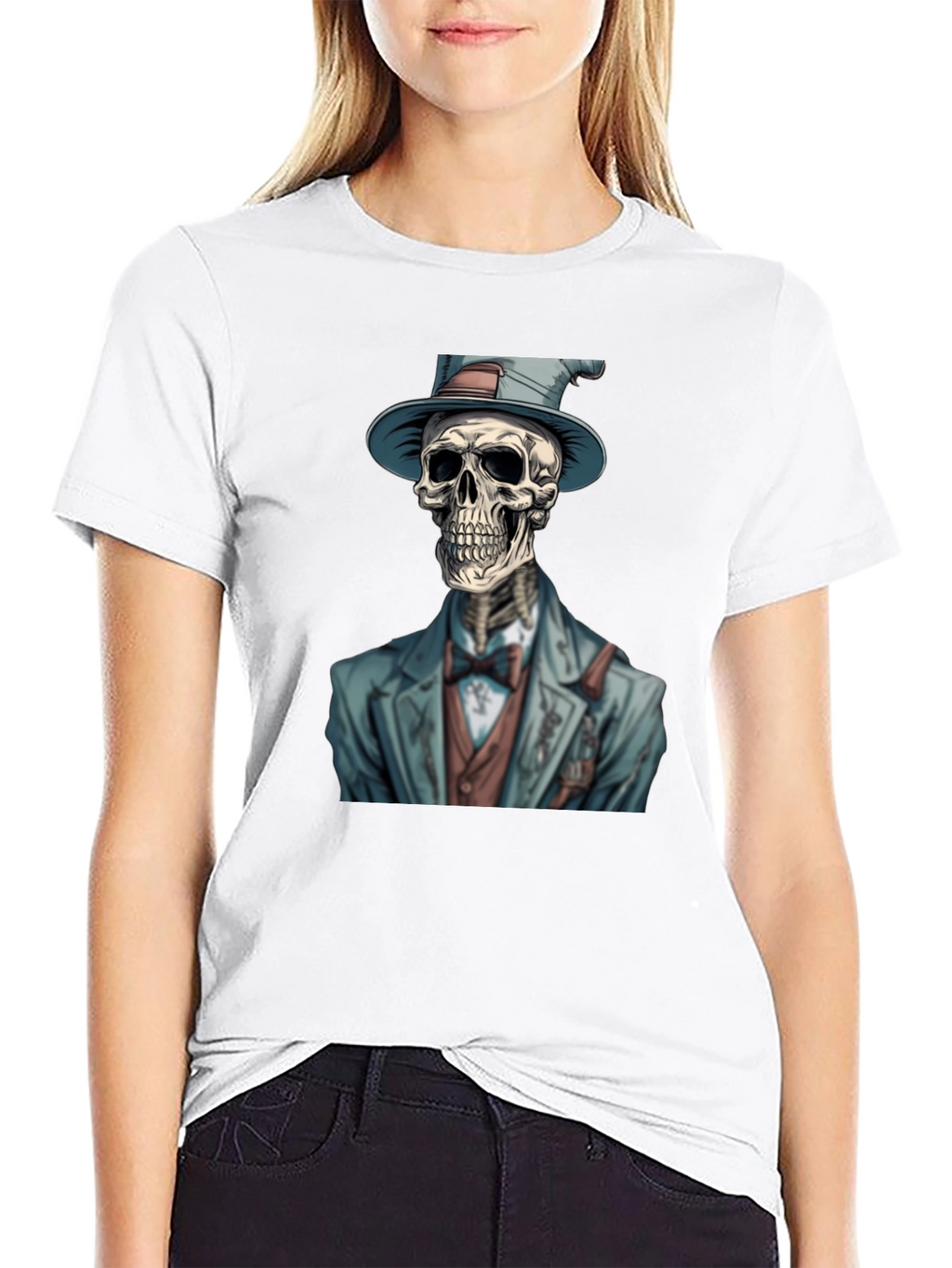 Dapper Skeleton T-Shirt - Unique Graphic Tee