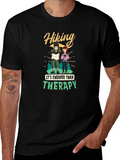 Hiking Cheaper Than Therapy Graphic Tee