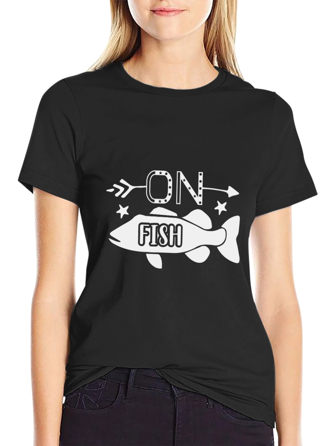 On Fish Arrow Graphic T-Shirt