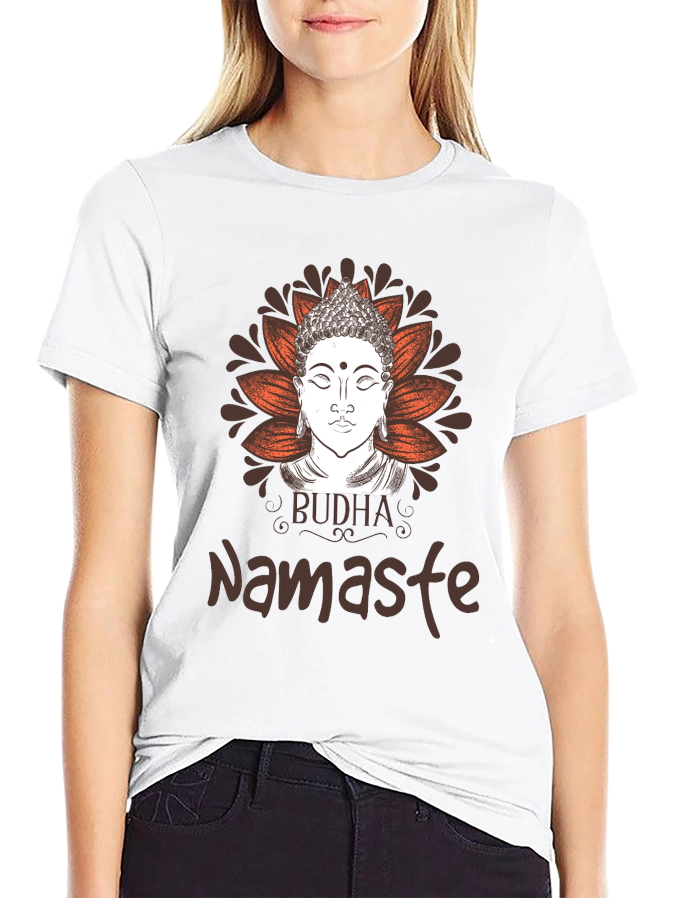 Buddha Namaste Graphic Tee - Spiritual Meditation T-Shirt