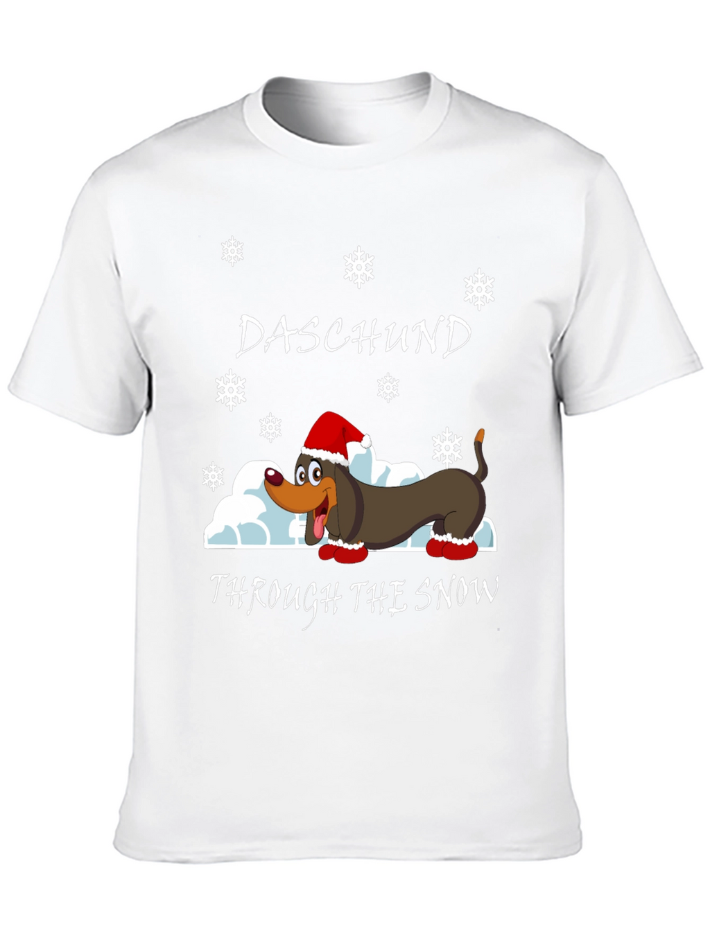 Daschund Through The Snow Graphic T-Shirt