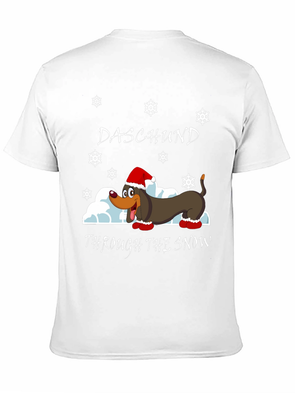 Daschund Through The Snow Graphic T-Shirt