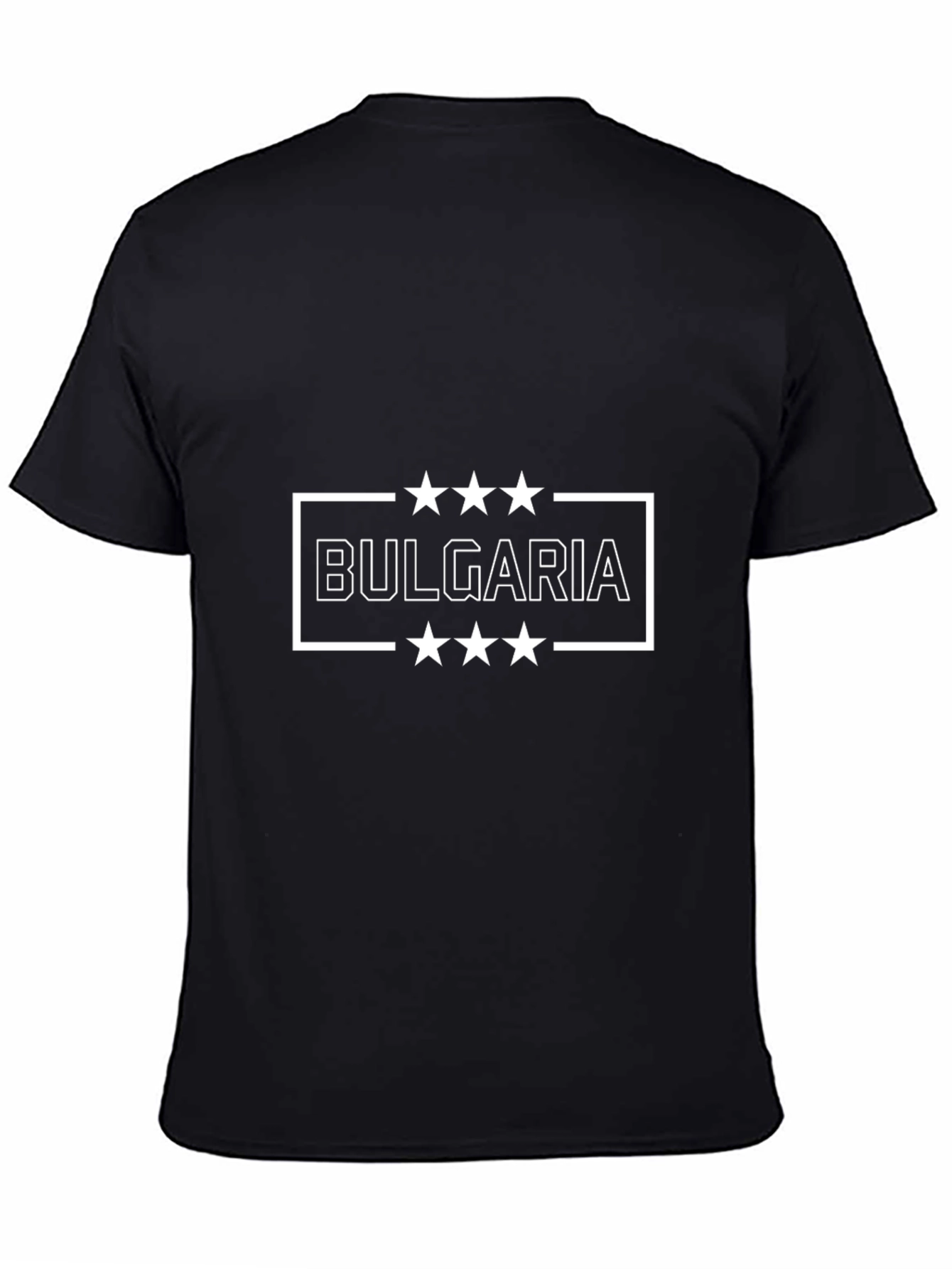 Bulgaria Star Graphic T-Shirt | Black | Casual Wear