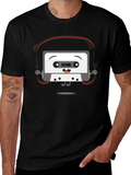Cartoon Cassette Tape Graphic Tee
