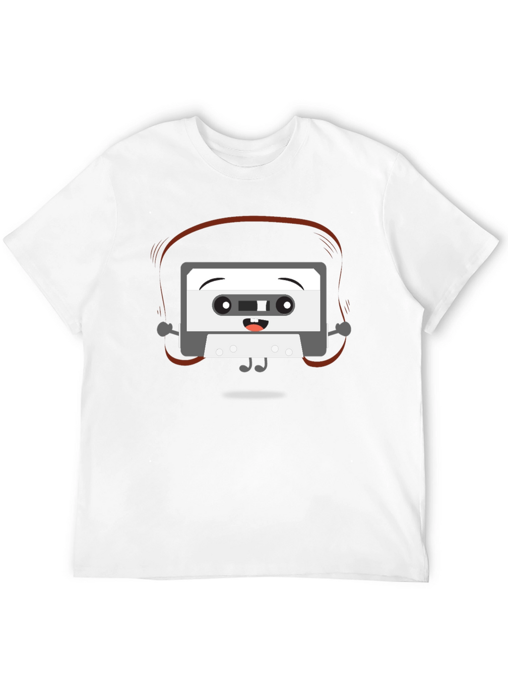 Cartoon Cassette Tape Graphic Tee