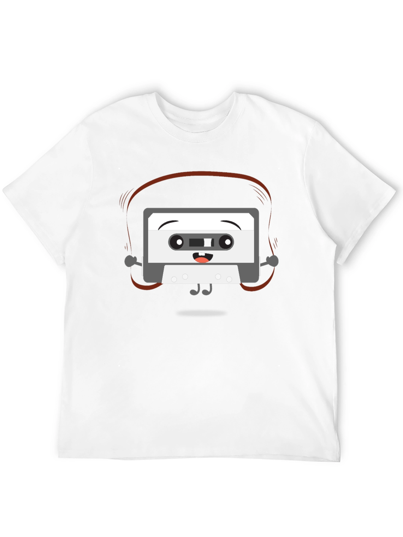 Cartoon Cassette Tape Graphic Tee
