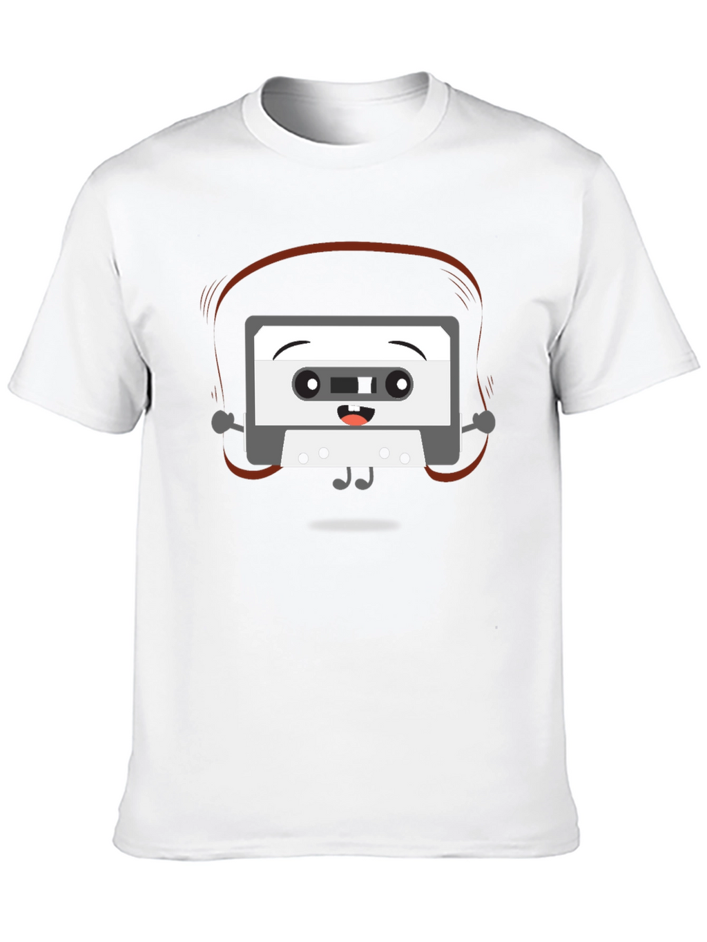 Cartoon Cassette Tape Graphic Tee