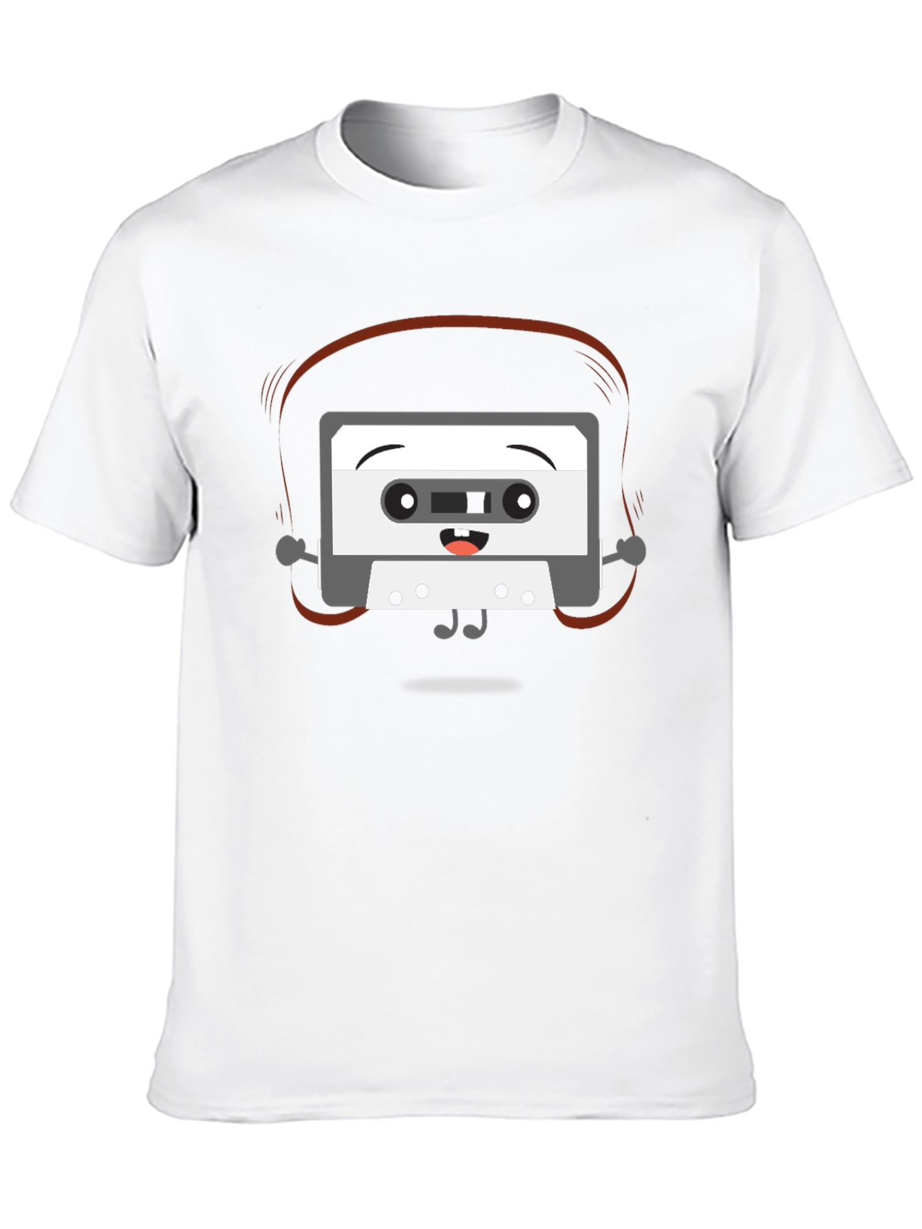 Cartoon Cassette Tape Graphic Tee