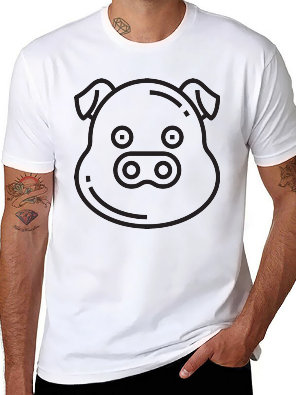 Pig Emoji Graphic T-Shirt