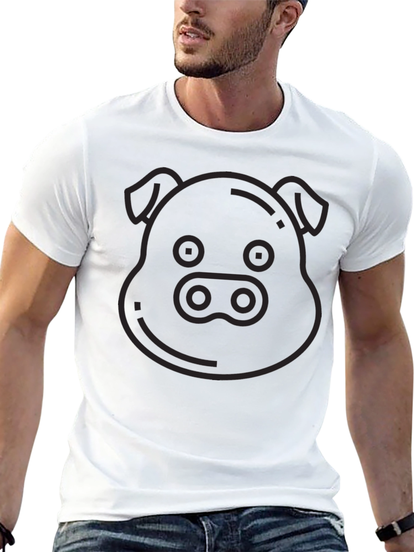 Pig Emoji Graphic T-Shirt