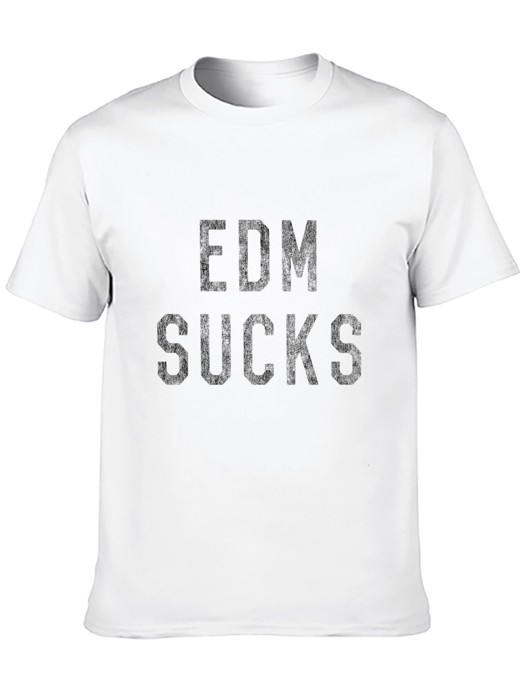 EDM Sucks Graphic Tee - Black Cotton T-Shirt