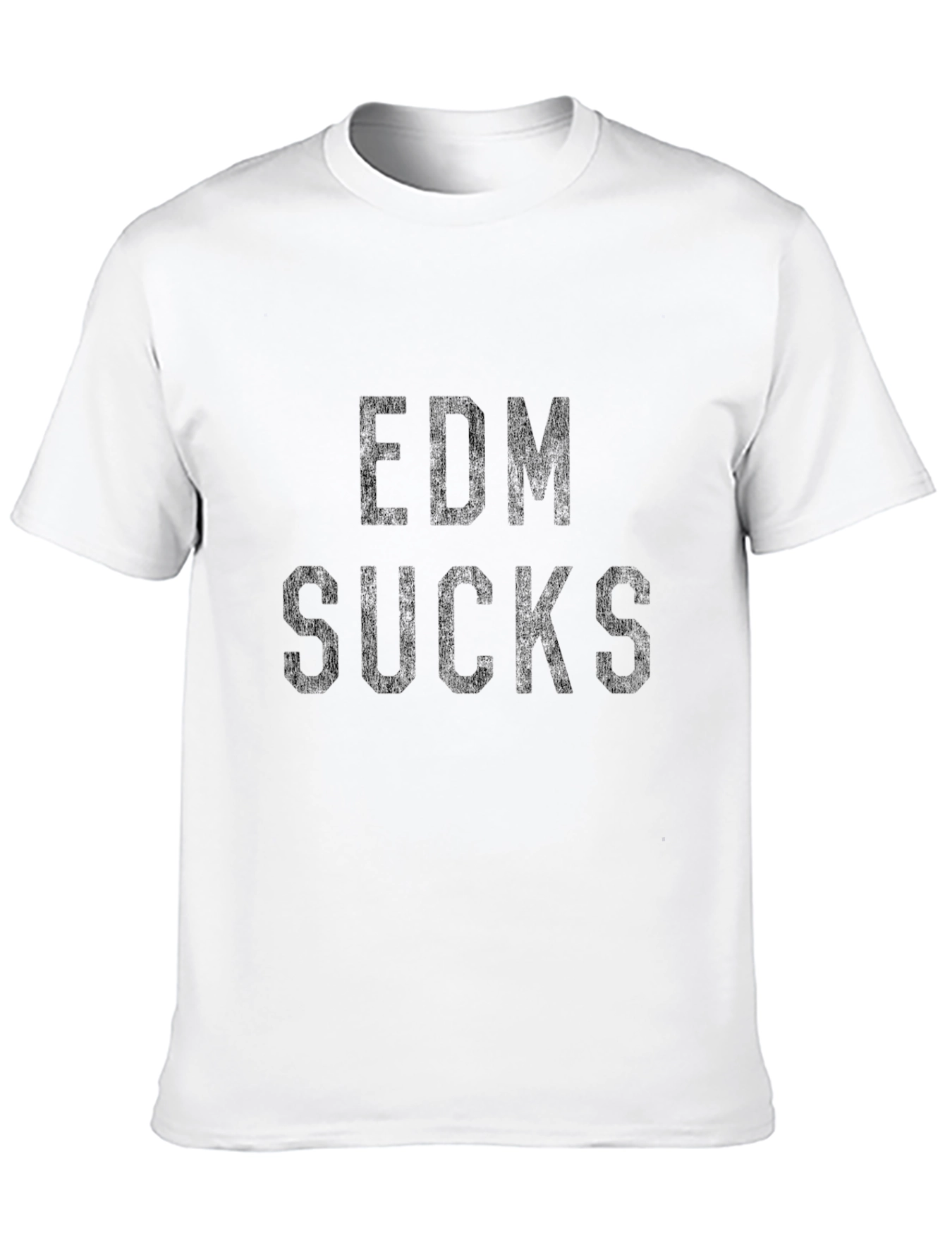 EDM Sucks Graphic Tee - Black Cotton T-Shirt