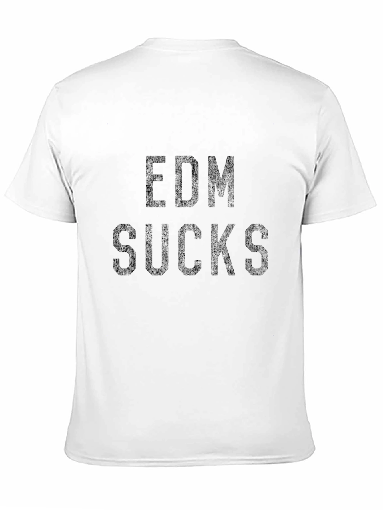 EDM Sucks Graphic Tee - Black Cotton T-Shirt
