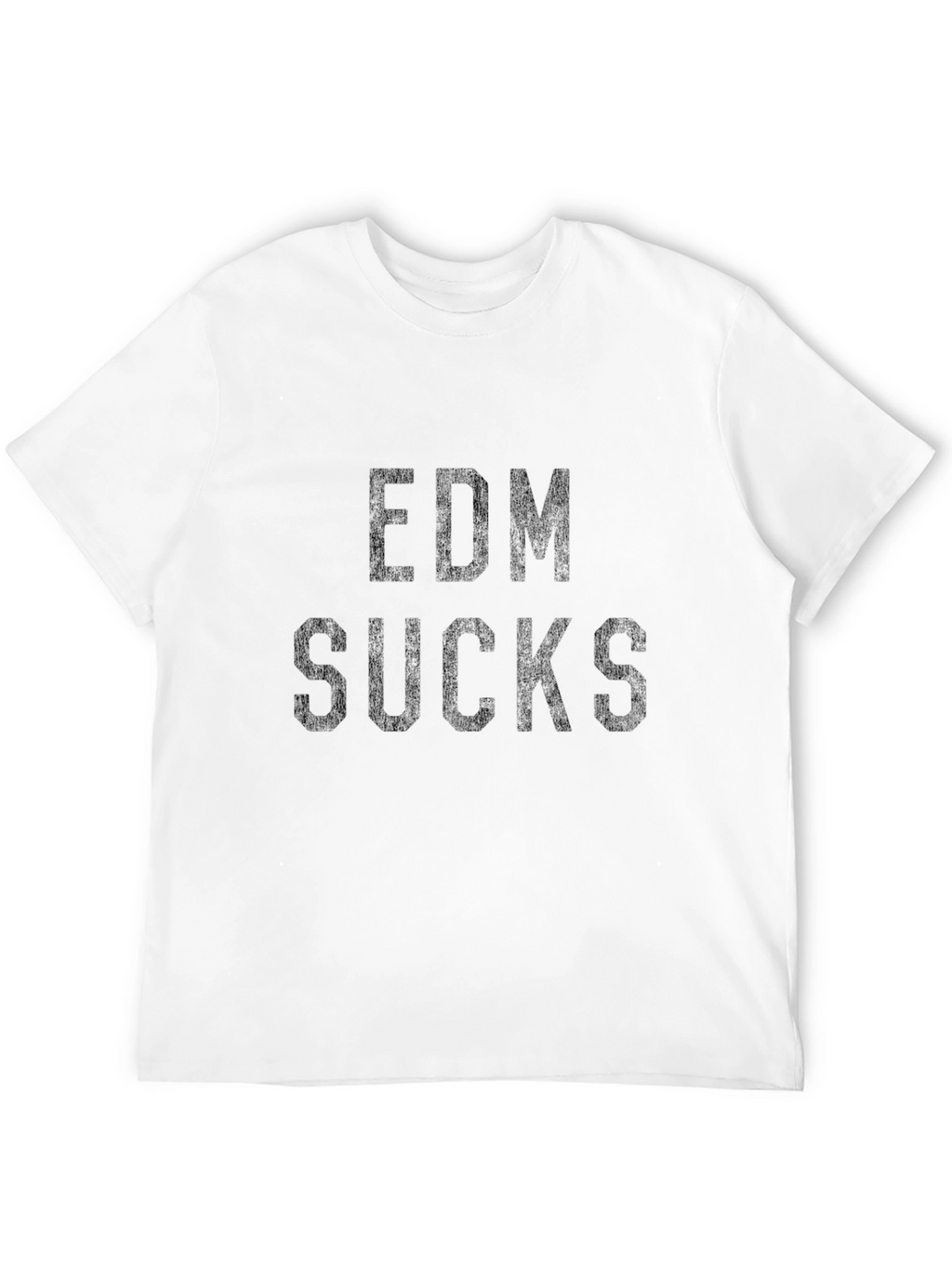 EDM Sucks Graphic Tee - Black Cotton T-Shirt