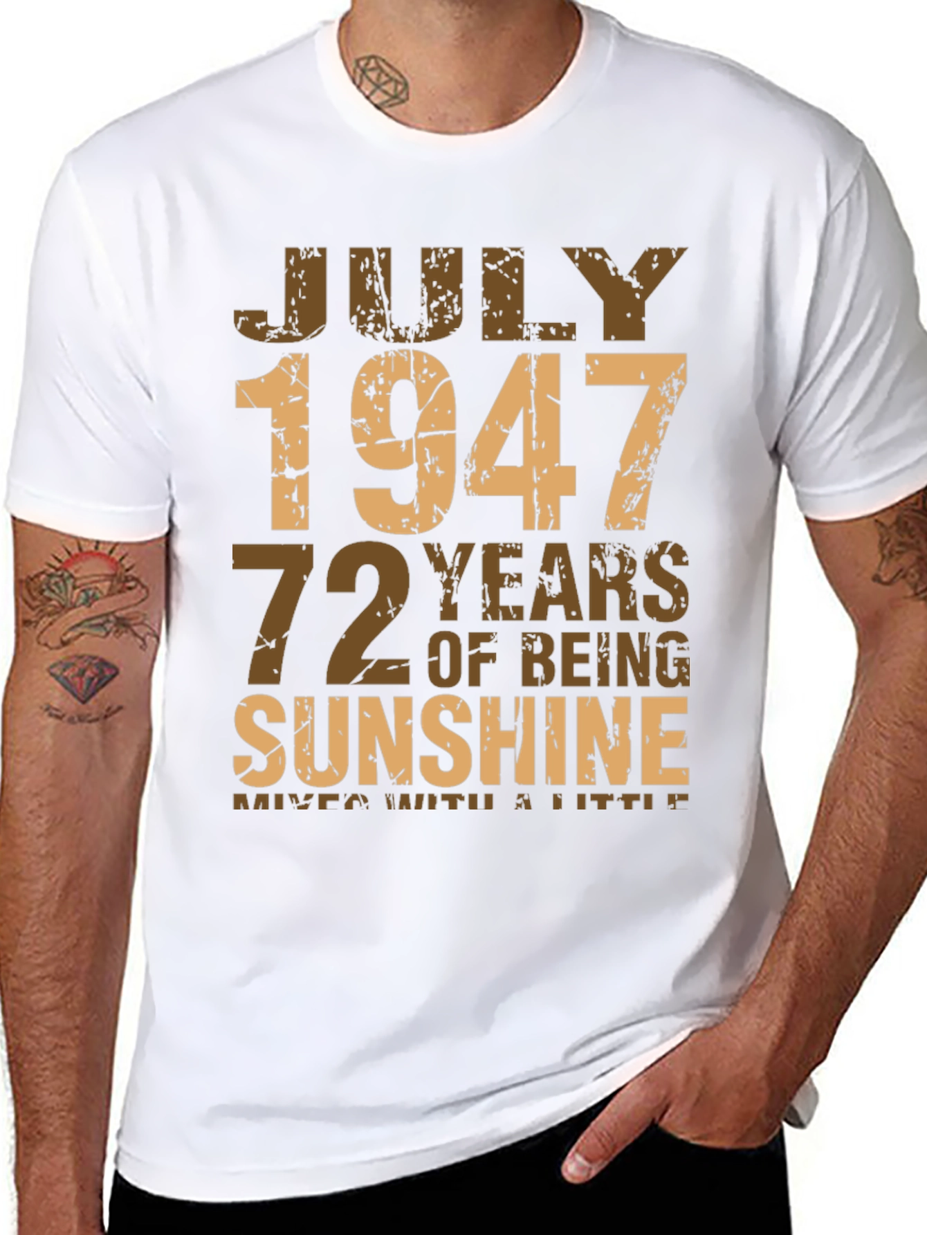 July 1947 72 Years Sunshine T-Shirt