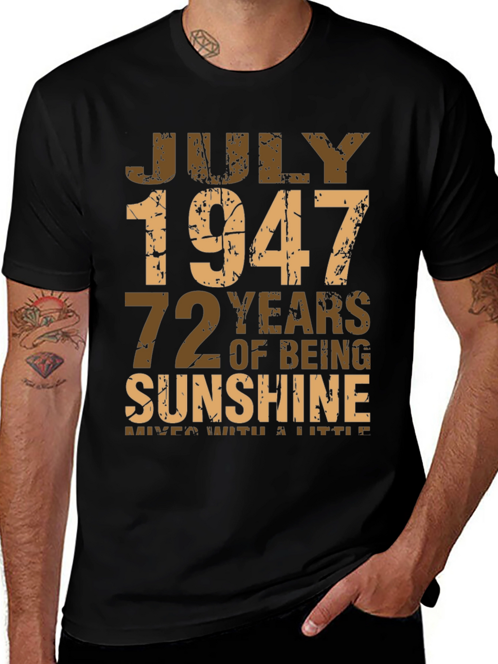 July 1947 72 Years Sunshine T-Shirt