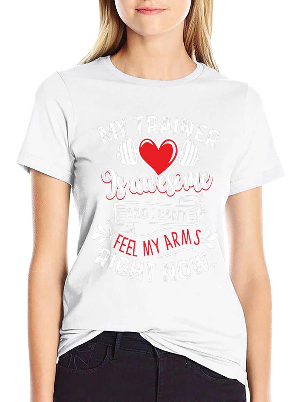 Funny Workout Shirt - My Trainer Is Awesome