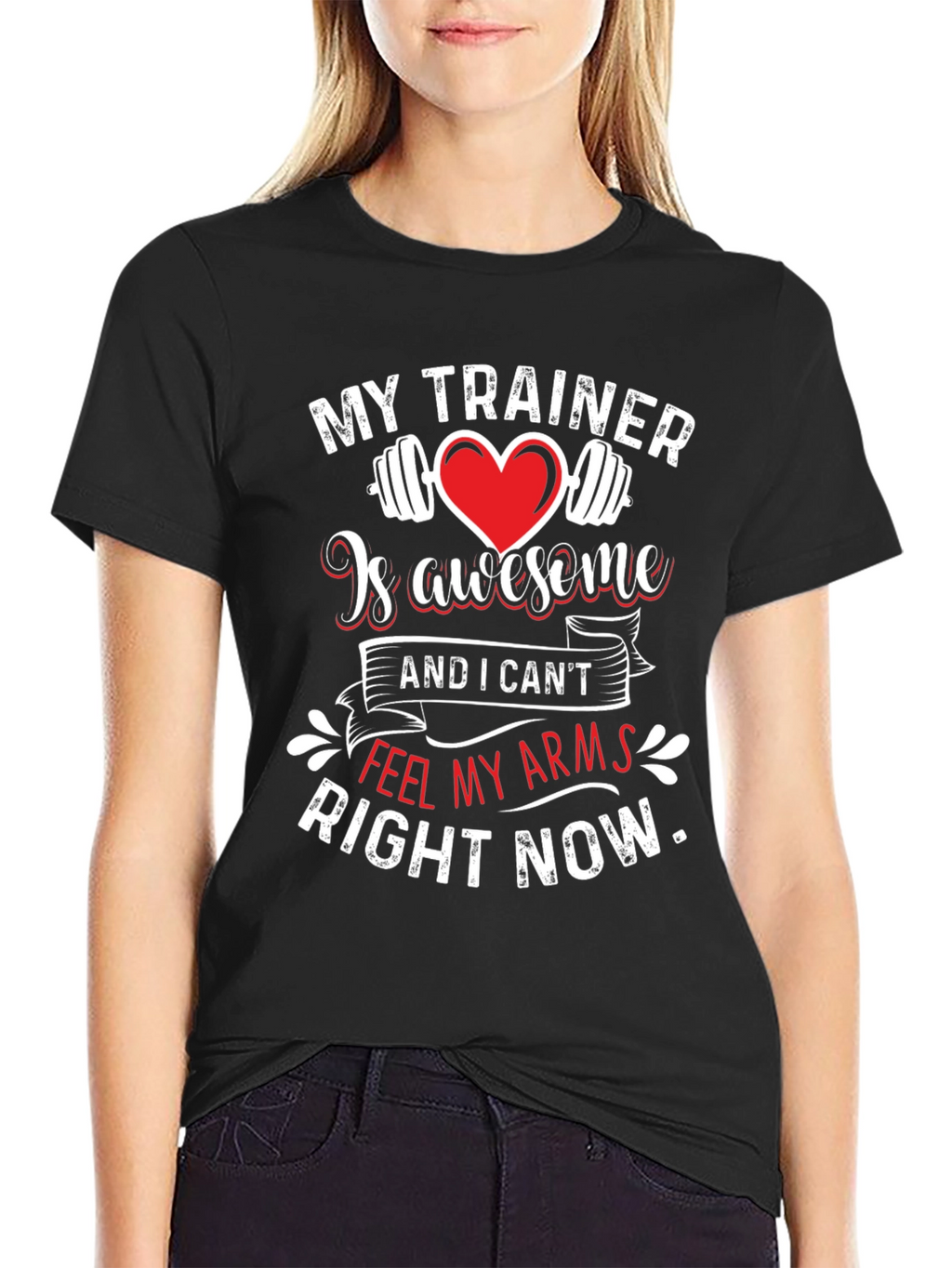 Funny Workout Shirt - My Trainer Is Awesome