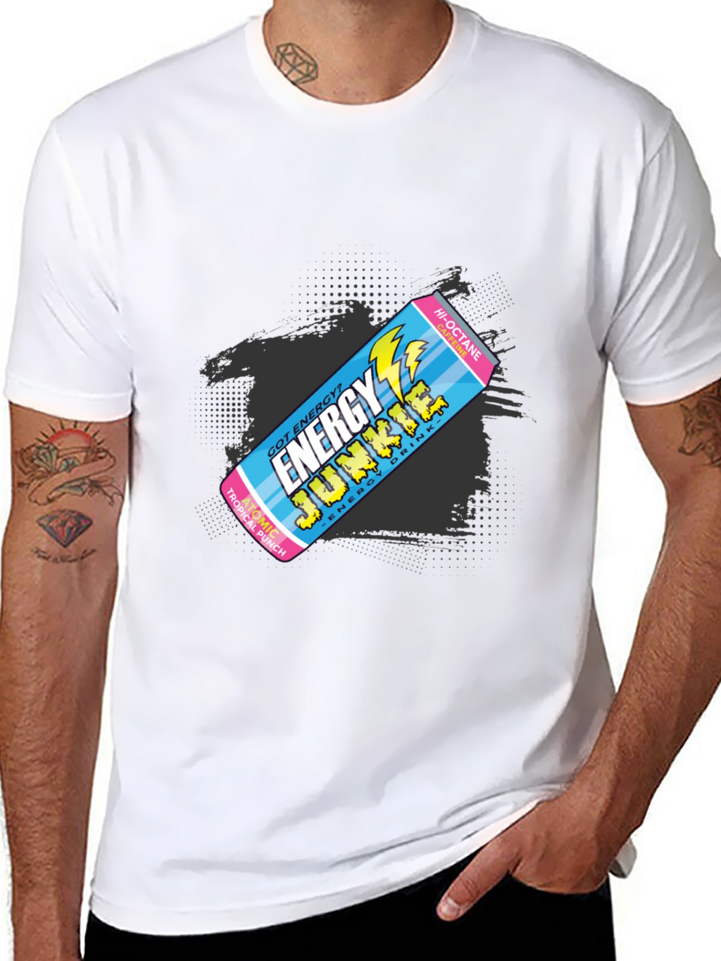 Energy Junkie Retro Graphic T-Shirt