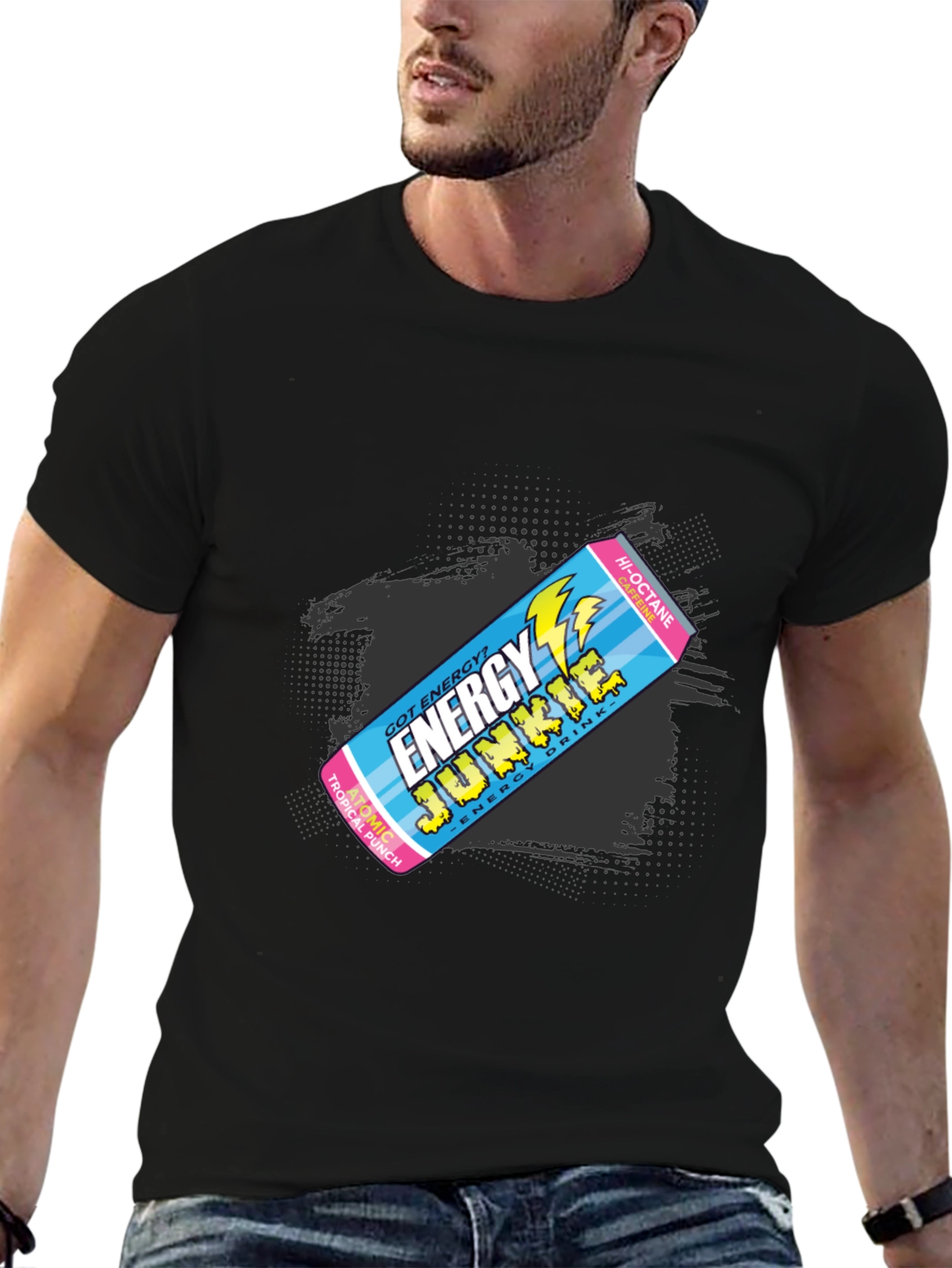 Energy Junkie Retro Graphic T-Shirt