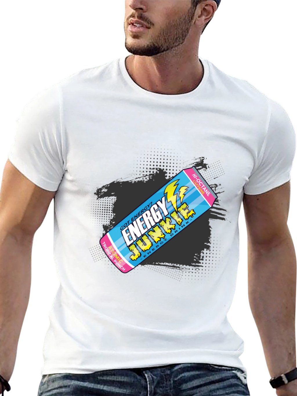 Energy Junkie Retro Graphic T-Shirt