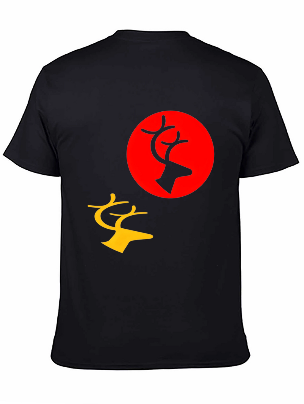 Black Deer Graphic Tee - Bold and Stylish