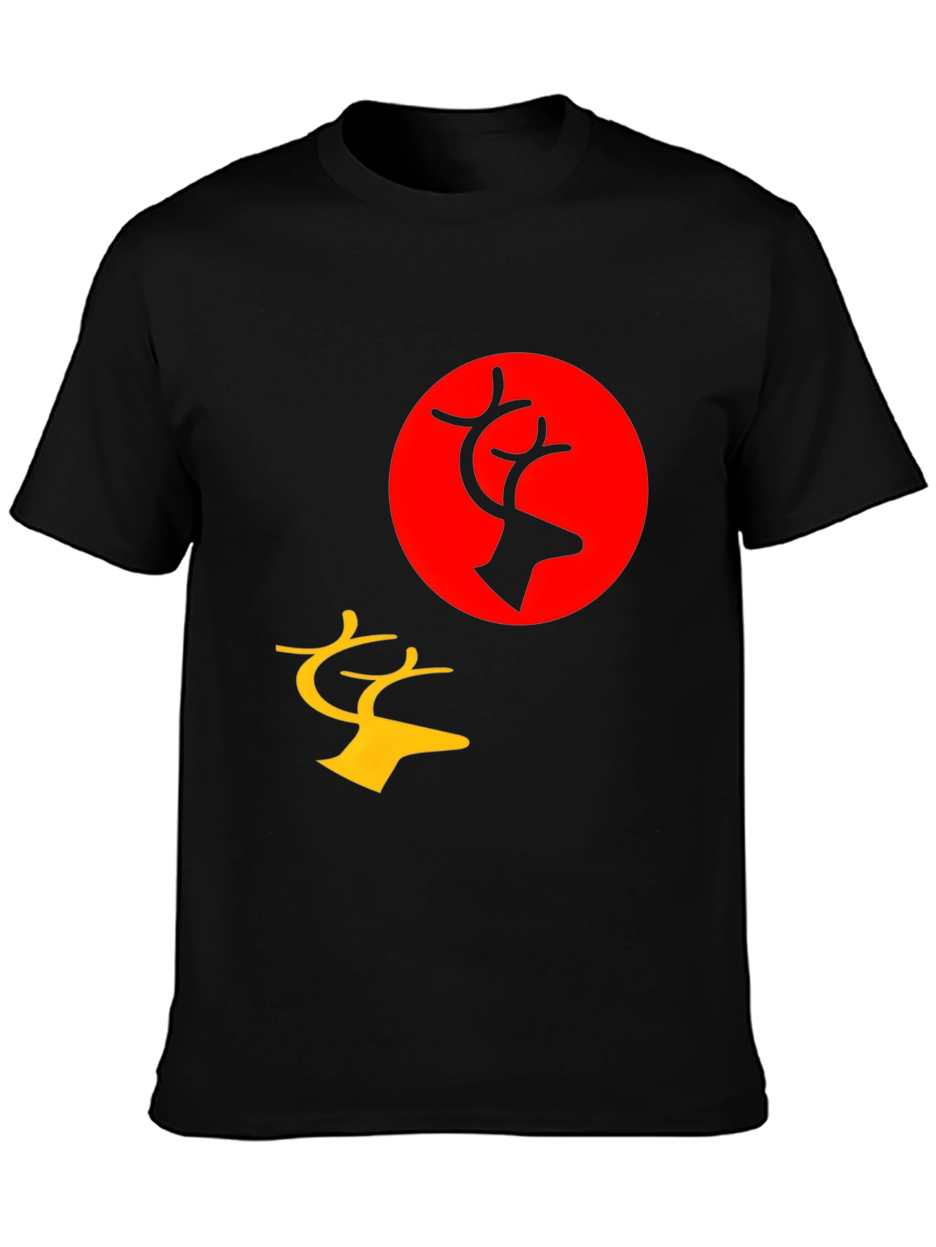 Black Deer Graphic Tee - Bold and Stylish
