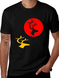 Black Deer Graphic Tee - Bold and Stylish