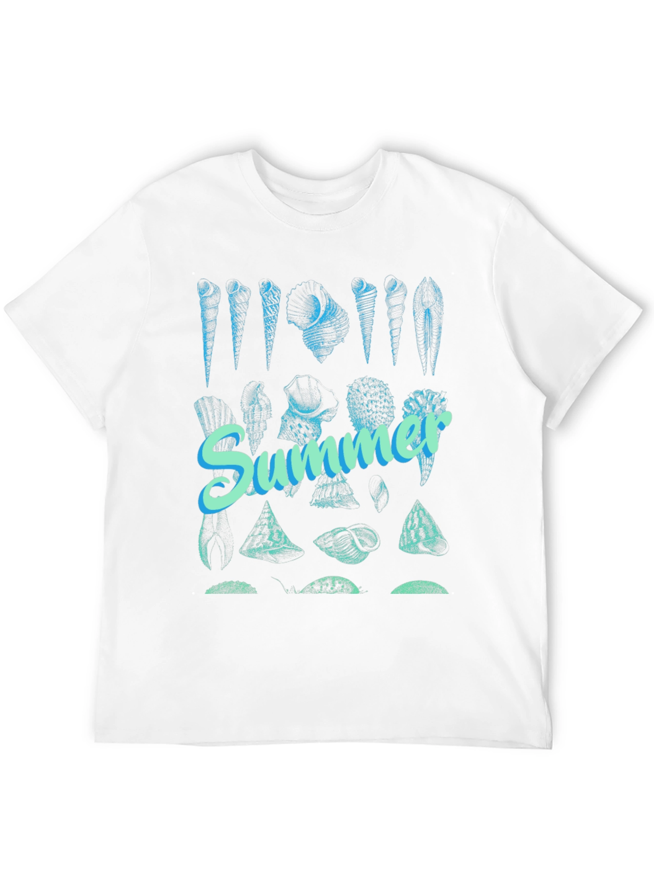 Summer Seashells Graphic Tee - Black