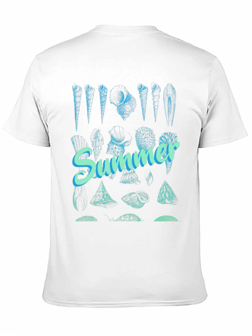 Summer Seashells Graphic Tee - Black