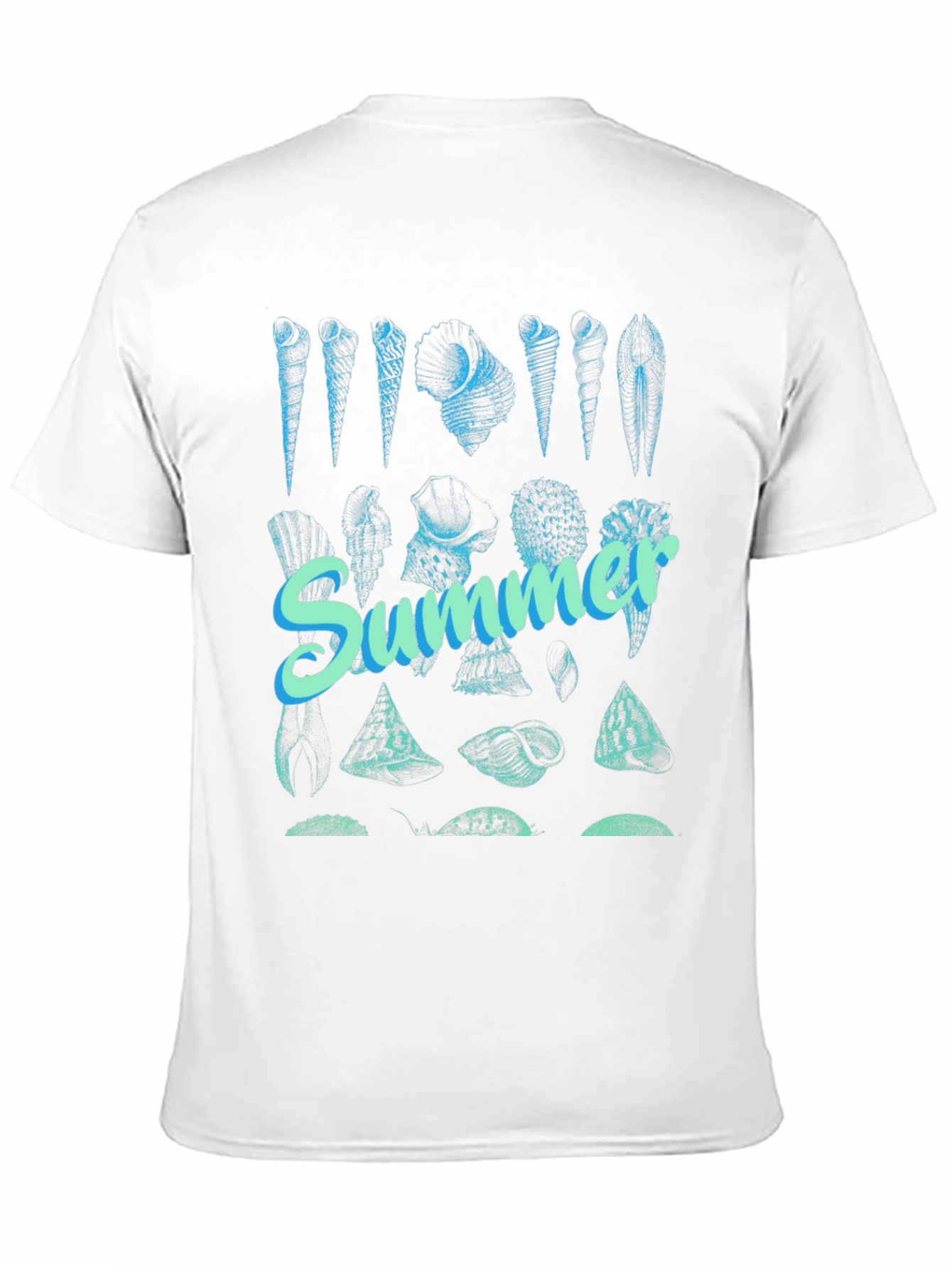 Summer Seashells Graphic Tee - Black