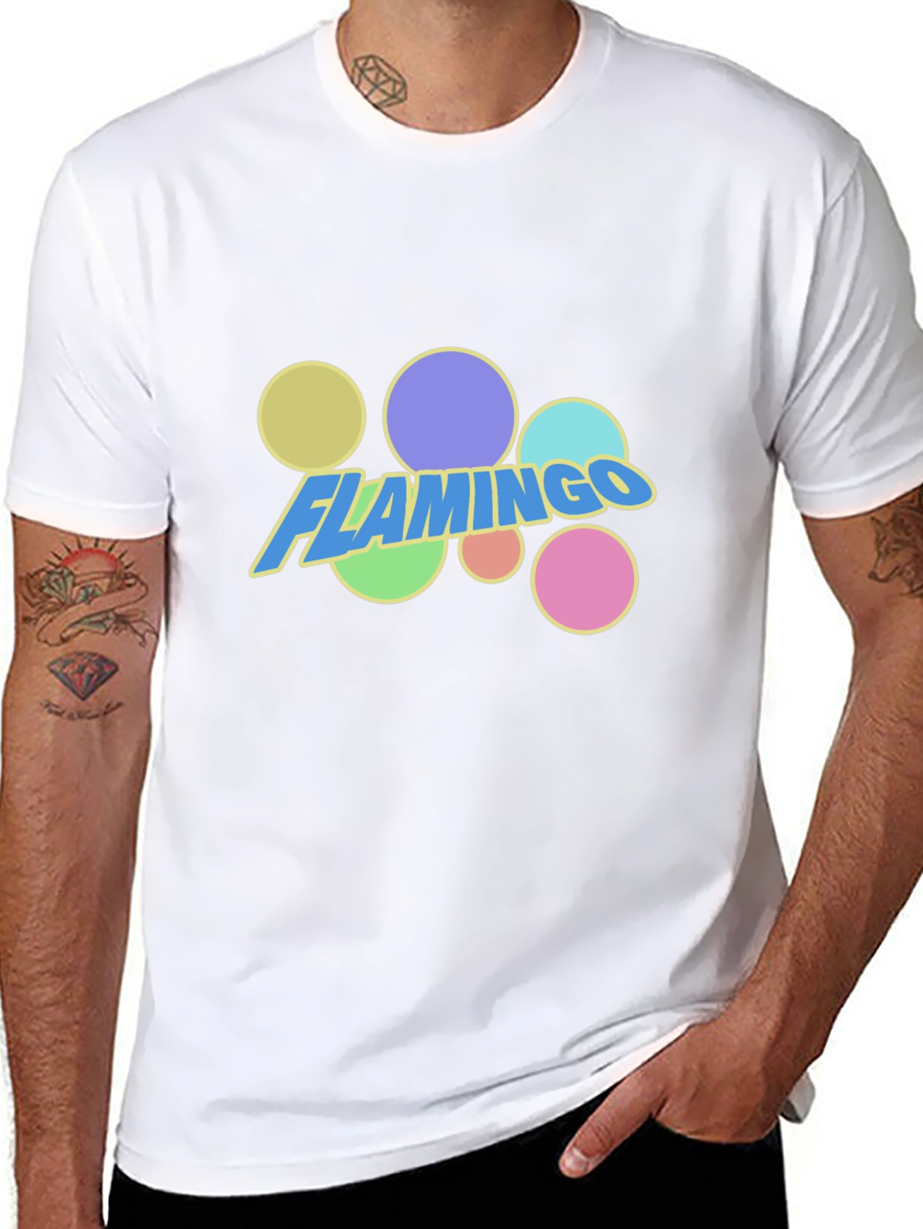 Flamingo Graphic Tee - Trendy Fun Design